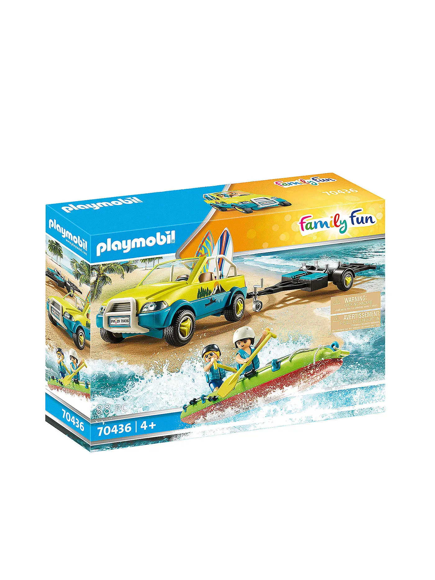 PLAYMOBIL | Family Fun - Strandauto mit Kanuanhänger 70436 | 